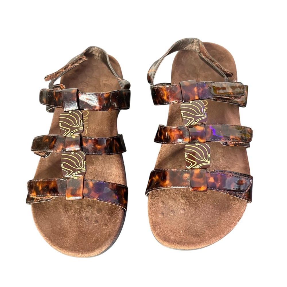 Vionic Brown and Tan Sandals
